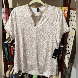 Women’s Floral Adidas Golf Shirt XL